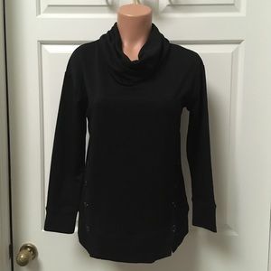 Db Sunday XS NEW Black cowl tunic sweater